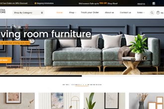 build furniture website home decor interior furniture shopify dropshipping store