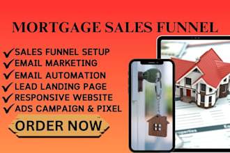 design a conversion focused mortgage sales funnel