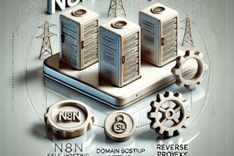 set up n8n selfhost with reverse proxy, domain, SSL, and maintenance