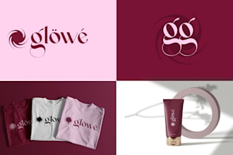 logo aesthetic beauty cosmetic skin care brand identity complete branding kit