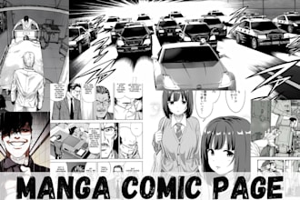 draw detailed manga comic page anime storyboard panel in nsfw as manga artist