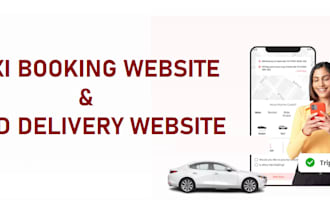 build food delivery website, restaurant, ride sharing and taxi booking website