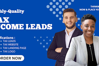income tax leads tax website income tax finance website tax preparation leads
