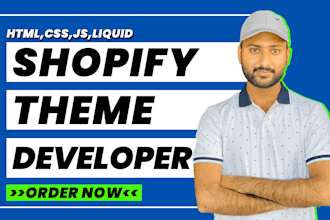 develop a custom shopify theme of your choice for shopify website or store