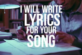 write lyrics for your song
