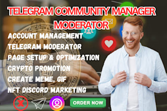 set up telegram rose bot, custom gaming, nft, crypto or anime telegram community