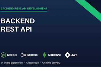 build a backend rest API with node js express and mongodb
