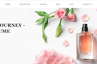 design highly profitable perfume shopify fragrance store skincare website
