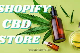 design cbd store, cbd shopify store, cannabis website, cbd dropshipping