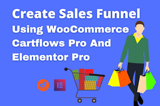 create sales funnel using elementor pro and cartflows pro