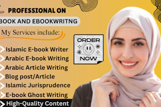 be your islamic ebook writer, islamic article, blogpost and arabic ebook writing