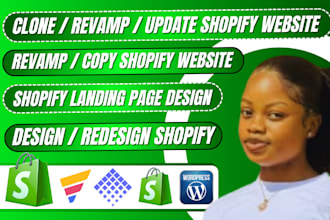 redesign, clone any shopify website or revamp your shopify store professionally