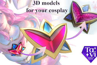 make printable 3d model of props for your cosplay