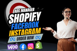 create and optimize shopify instagram or facebook ads to boost your ecommerce