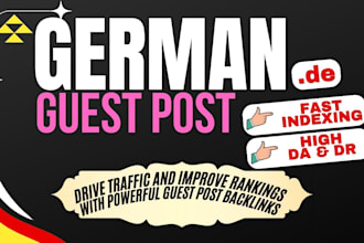 create powerful german guest post SEO backlinks to build your brand in germany