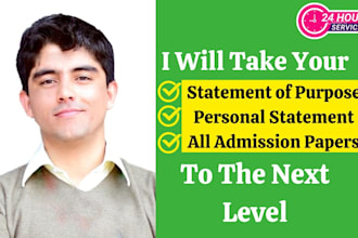 deeply edit statement of purpose or personal statement in 24 hours