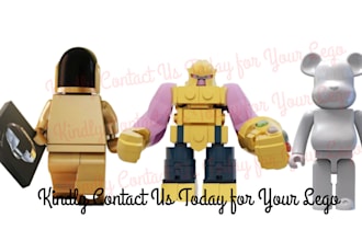 do 3d lego character model set design render minifigure toy animation stl print