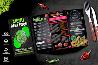 restaurant menu design, food flyer, food menu, poster design