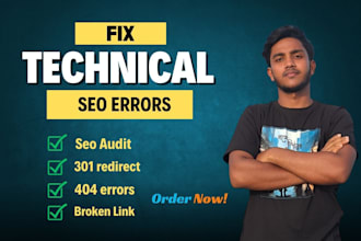 fix 301 redirect, 404 error, broken links, canonical tag and indexing issues