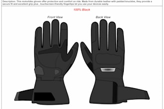 make racing glove , motorbike glove design for you
