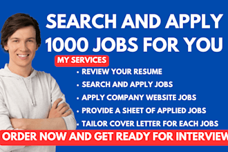 search and apply for 500 jobs for you