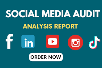 do social media audit and competitor analysis report