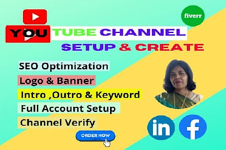 setup, create and optimizing a professional youtube channel