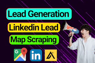 do targeted b2b email list building, google map and linkedin lead generation