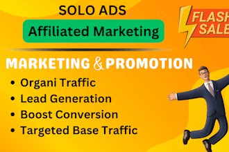 set up email campaign, link promotion, mlm leads, solo ads, affiliate marketing