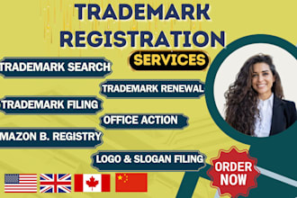 perform trademark search and trademark registration USA
