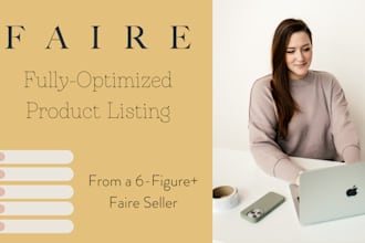 create a fully optimized faire product listing