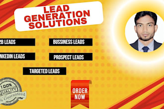 b2b lead generation, scrapping leads, web research