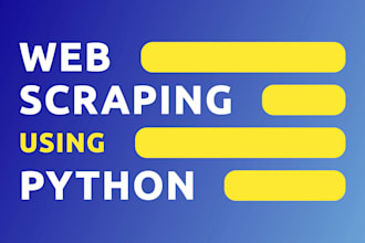 scrape data from any static website using python