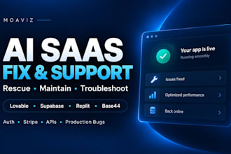 ai built saas rescue fix maintenance production support