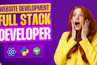 do custom website development as full stack web developer, frontend development