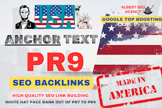 create USA anchor text pr9 SEO backlinks for google ranking