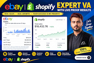 be your ebay VA, shopify VA,2step dropshipping