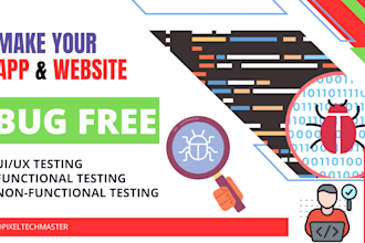 do complete website testing for UI ux and functionality