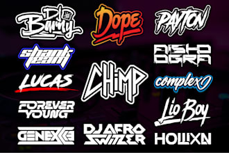 create music, edm, rap, band, and dj logo