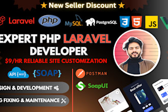 be your PHP developer and laravel expert in 9 dollars per hr