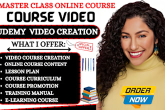 create engaging ebook, online course content, udemy course video and voice overs