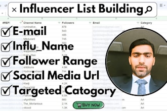 find best twitch, instagram youtube influencer email leads list for you
