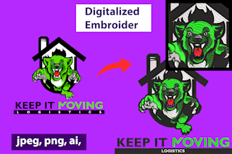 create digitalized embroider designs