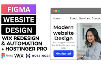 figma website design brand wix website redesign wix automation hostinger website