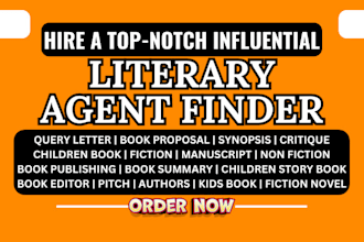 get sought after literary agent write persuasive query letter proposal summary