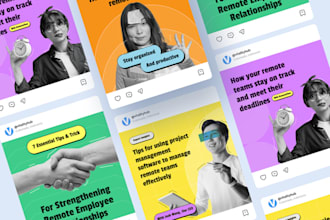 design 10 pro social media posts,ad creative and canva templates