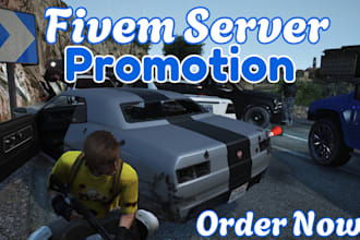 do  fivem server promotion, discord server promotion, fivem server advertisement