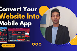 convert your website into a flutter android app and IOS app