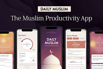 build islamic app, quran app, muslim app, mosque app