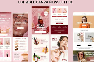 design editable canva newsletter canva animation canva presentation in 24hrs